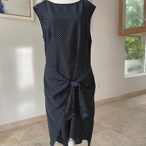 Michael Kors Summer dress, navy blue with polka dots